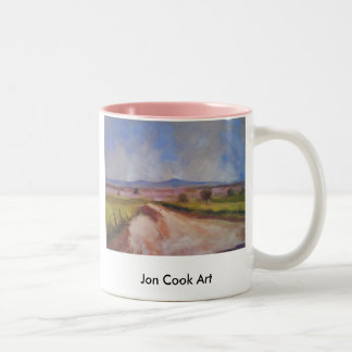 CountryRoad, Jon Koch-Kunst Zweifarbige Tasse