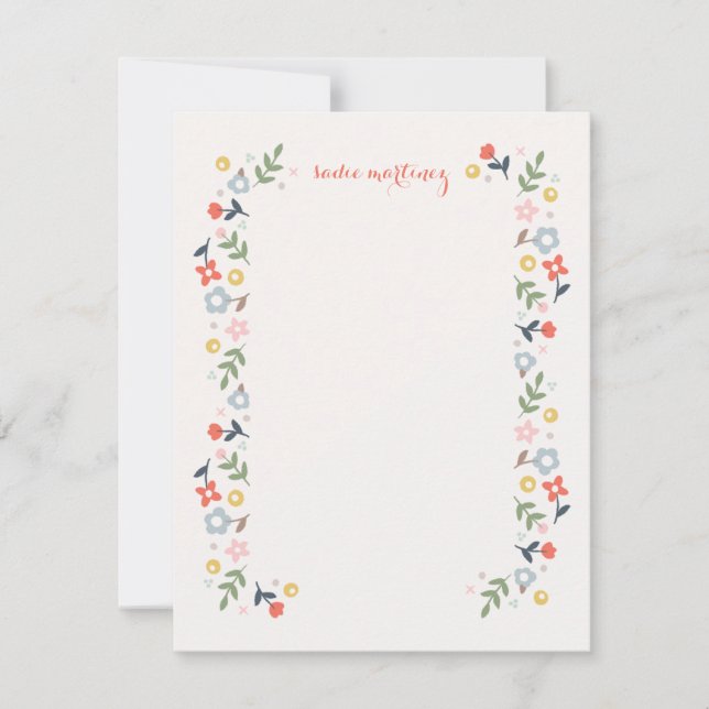Countryside Florals Stationery - Rot Einladung (Vorderseite)