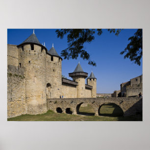 Counts Castle, Carcassonne, Aude, Languedoc, Poster