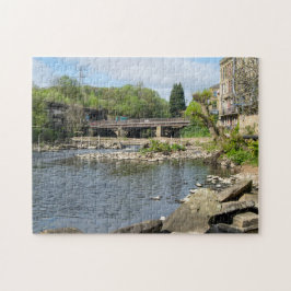 County Bridge und der River Calder, Sowerby Bridge