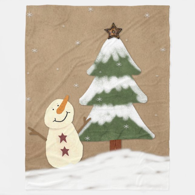 County Christmas Tree Fleece Blanket (Vorderseite)