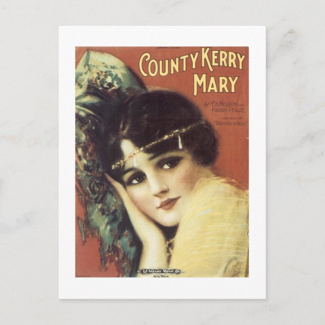 County Kerry wird ins Deutsche als Grafschaft Kerr Postkarte (Vorderseite)