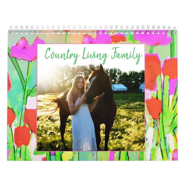 County Living with Family and Style Calendar Kalender (Titelbild)