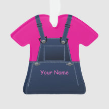 County Overalls Hot Pink Weihnachtsdekoration
