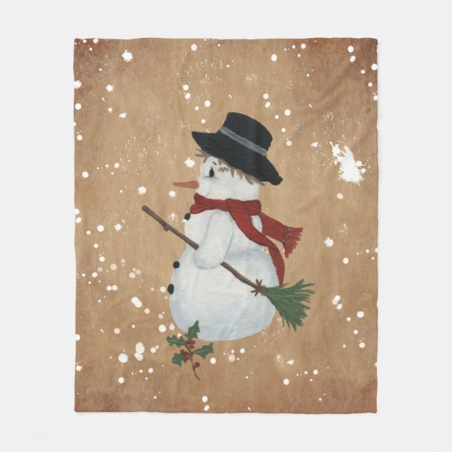 County Snowman Fleece Blanket (Vorderseite)