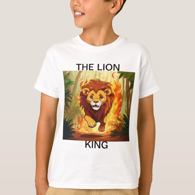 "Coup de coeur - T-shirt Lion en flammes" (Devant)