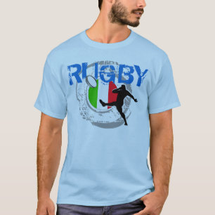 Coup-de-pied de T-shirt de fans de rugby de
