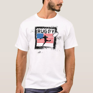 Coup-de-pied de T-shirt de fans de rugby des