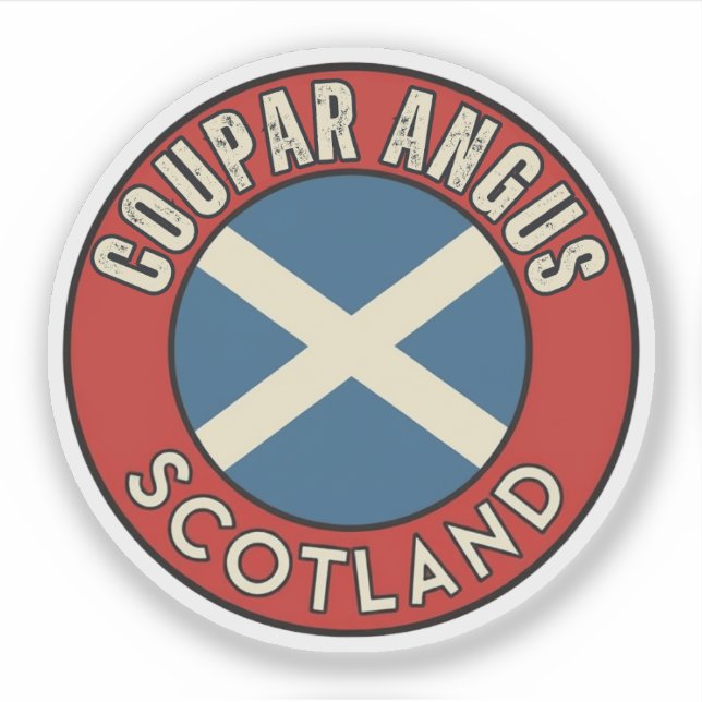 Coupar Angus, Schottland Aufkleber (Vorderseite)