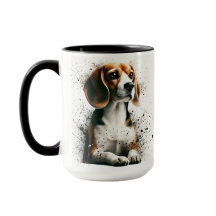 Coupe beagle Splatee de café Mug