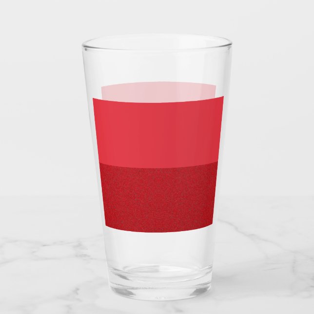 Coupe Coupe en verre personnalisé rouge tomate à d (Devant)