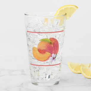 Coupe d'aquarelle en verre de pêche