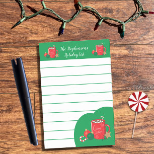 Coupe de cacao Red Green Holiday Family Post-It No