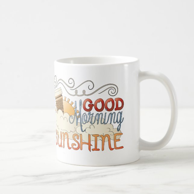 Coupe de Mug de café Sunshine Bonjour (Droite)
