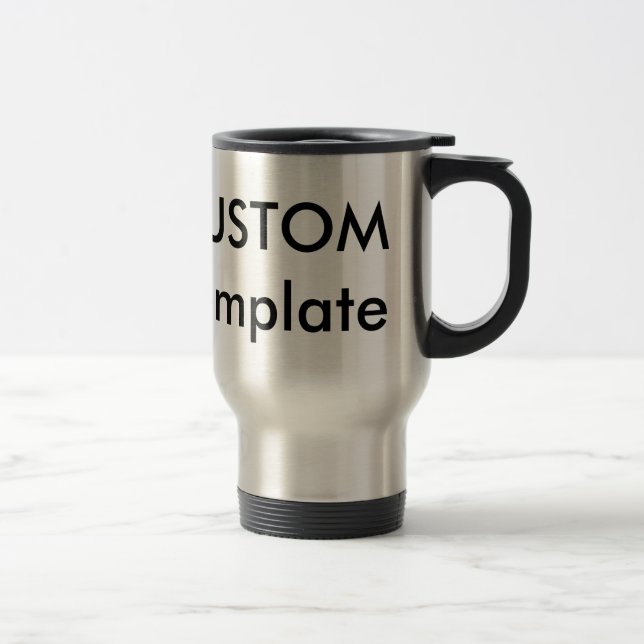 Coupe de Mug de voyageur Inoxydable personnalisée (Droit)