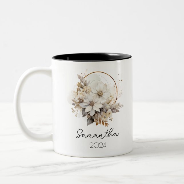 Coupe de Mug Fleur de naissance (Gauche)