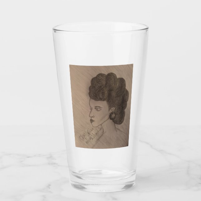 Coupe de verre de la "Réflexion de la mariée" (Devant)