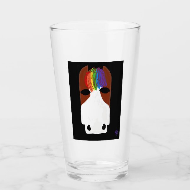 Coupe de verre - LGBTQ Horse (Devant)