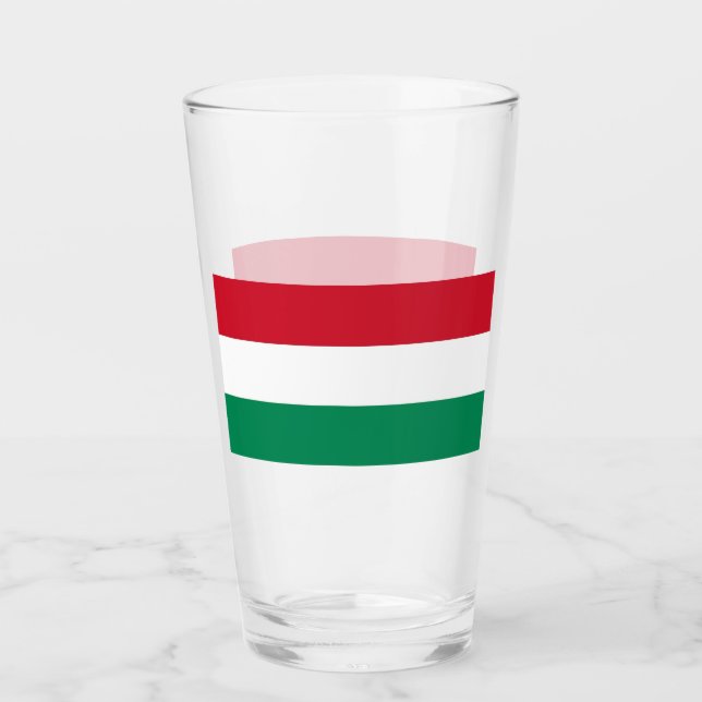 Coupe de verre patriotique avec drapeau de la Hong (Devant)