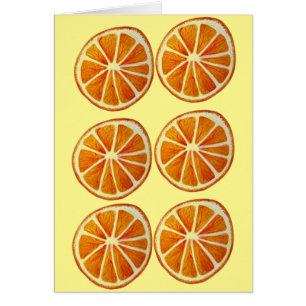 Coupe d'orange juteuse aquarelle art motif pop art