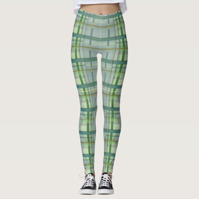 Coupe douce Tartan 2 Leggings revisité (Devant)