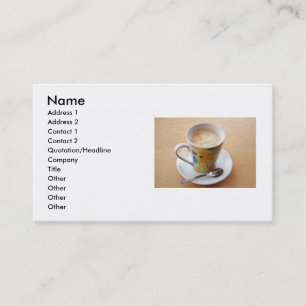 Coupe du Carte de visite de café