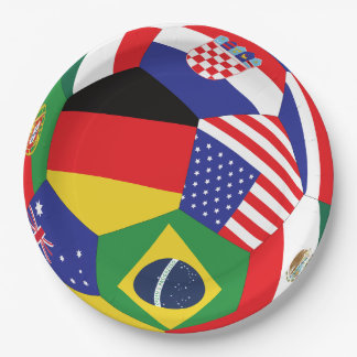 Coupe du Monde 2026 Assiettes en Papier 9 Pouces |