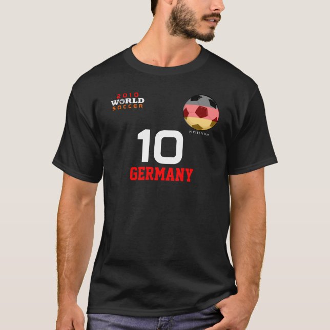 Coupe du Monde d'Allemagne #10 Podolski T-shirt de (Devant)