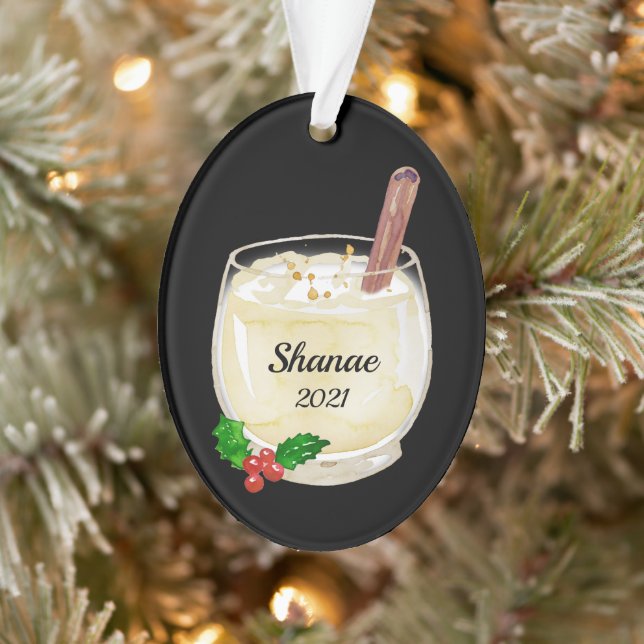 Coupe Eggnog d'Ornement personnalisé (Arbre)