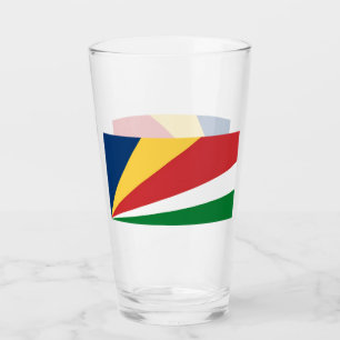 Coupe en verre aux couleurs des Seychelles