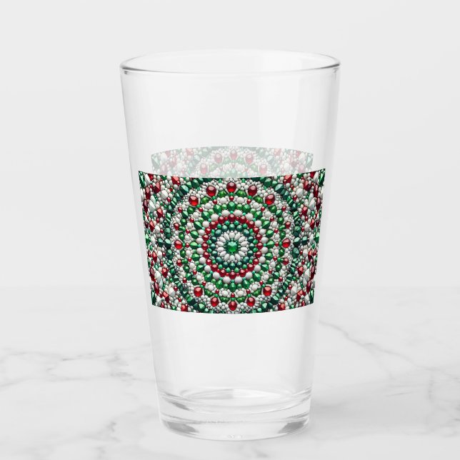 Coupe en verre aux couleurs italiennes (Devant)