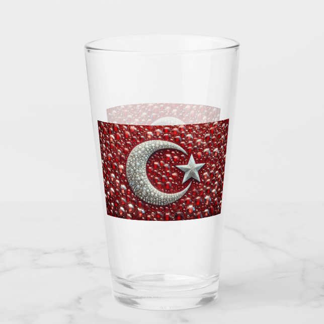 Coupe en verre aux couleurs turques (Devant)