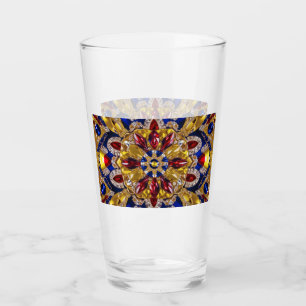 Coupe en verre avec les couleurs de Colombie