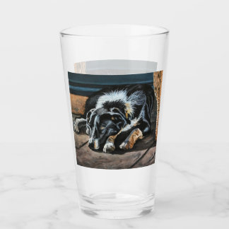 Coupe en verre Collie Bordure Sleepy