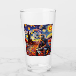 Coupe en verre des étoiles - Columbus Day Hommage