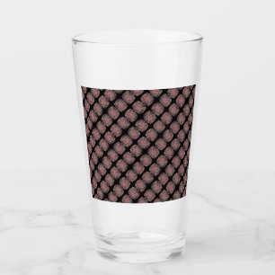 Coupe en verre RZ rose comme kaléidoscope art, noi