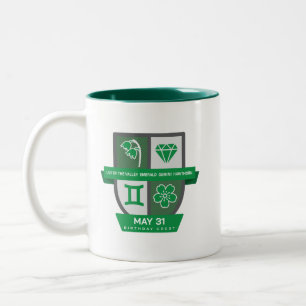 Coupe Gemini Birthday Crest™ pour mug du 21 au 31 