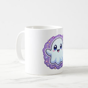 Coupe Kawaii Ghost Mug Cute Pastel Halloween Coffw