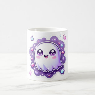 Coupe Kawaii Ghost Mug Cute Pastel Halloween Coffw