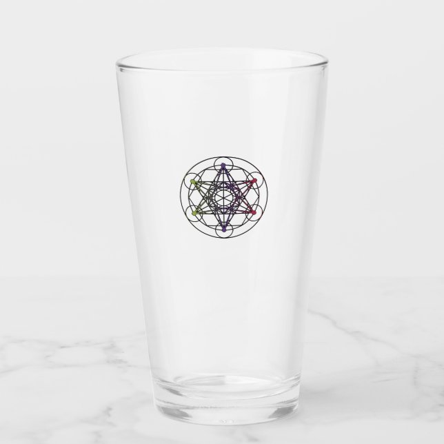 Coupe Metatron Cube de verre (Devant)