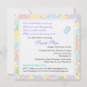 Coupe personnalisée en tant que Invitation de Baby