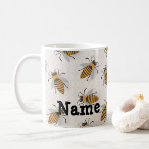 Coupe Personnalisée Hive Bees Hive Design Café Mug