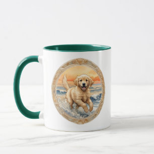 Coupe Pup Gros up - Golden Retriever Mug