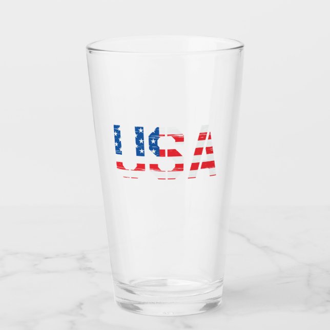 Coupe "USA" de verre (Devant)