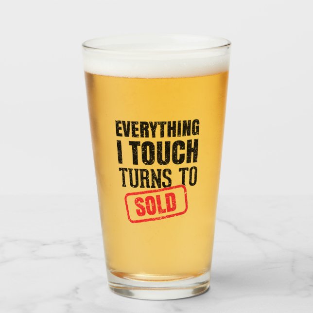 Coupe Verre Agent Réaltor (Devant (rempli))