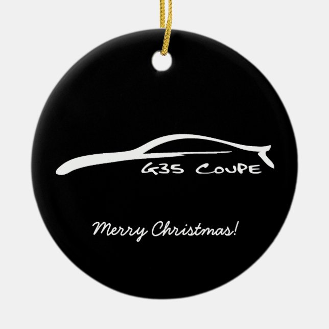 CoupéG35 brushstroke-Weihnachtsverzierung Keramikornament (Vorne)