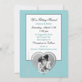Coupels Minimalistisches Foto Elegant Wedding Invi Einladung