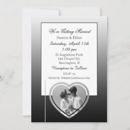 Coupels Minimalistisches Foto Elegant Wedding Invi Einladung