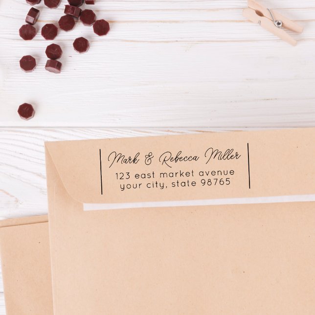 Coupels Personalisierte Rücksendeadresse Permastempel (Rubber Stamp Mock-up)