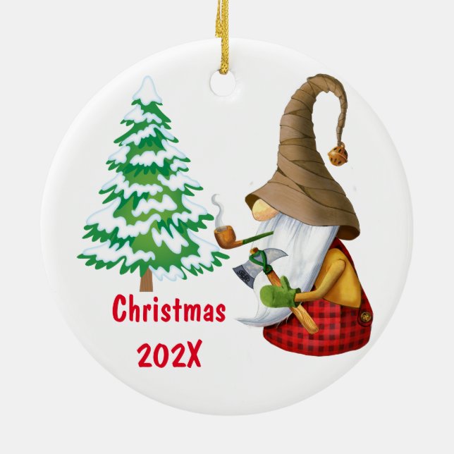 Couper Notre Ornement En Céramique Arbre De Noël (Dos)